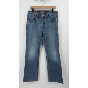 MEK Denim Vintage Mens 34x34 Straight Leg Jeans Blue Wash Button Fly Cotton Y2K